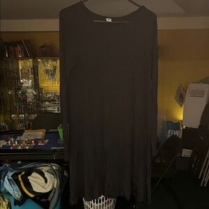 Old Navy Black Midi Dress